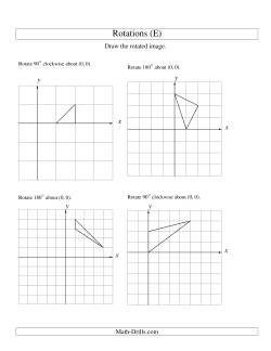 Rotation Of 3 Vertices Around The Origin Starting In Quadrant I (e 