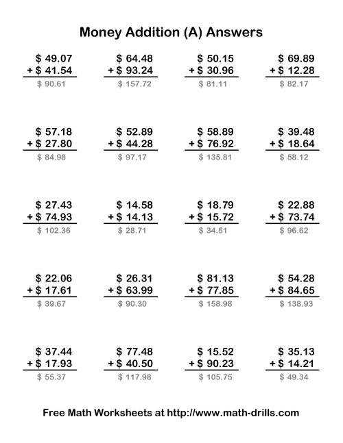 Adding U.s. Money To $100 (old)