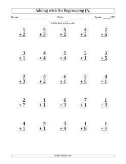 Five Minute Multiplying Frenzy (Factor Range 2 to 12) (A)