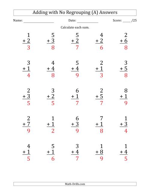 25-single-digit-addition-questions-with-no-regrouping-a