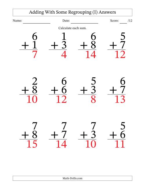 12-single-digit-addition-questions-with-some-regrouping-i