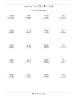 addition worksheets