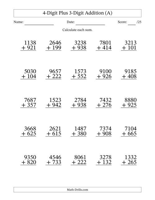 4-digit-plus-3-digit-addition-with-some-regrouping-25-questions-a