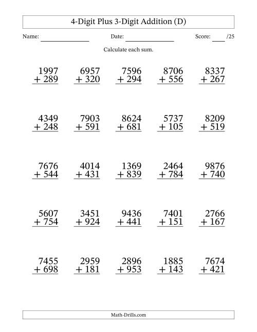 4-digit-plus-3-digit-addition-with-some-regrouping-25-questions-d