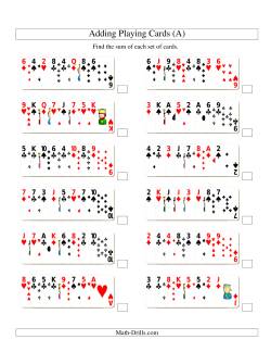 Adding 8 Playing Cards