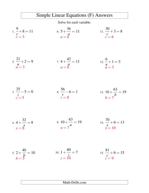 solving linear equations form ax b c f