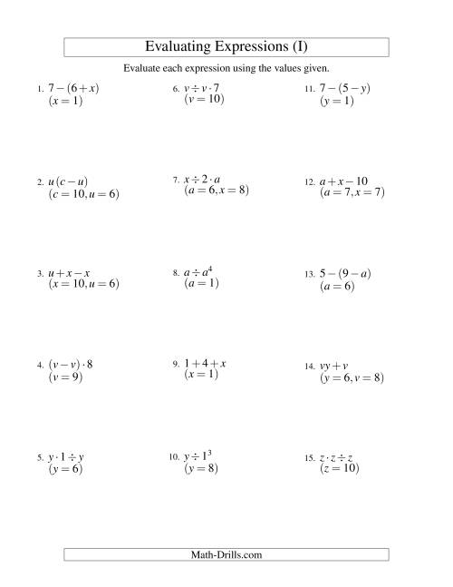 evaluating-two-step-algebraic-expressions-with-two-variables-i