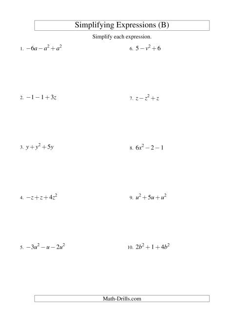 simplifying-algebraic-expressions-with-one-variable-and-three-terms-addition-and-subtraction-b