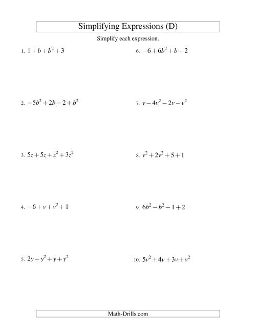 simplifying-algebraic-expressions-with-one-variable-and-four-terms-addition-and-subtraction-d