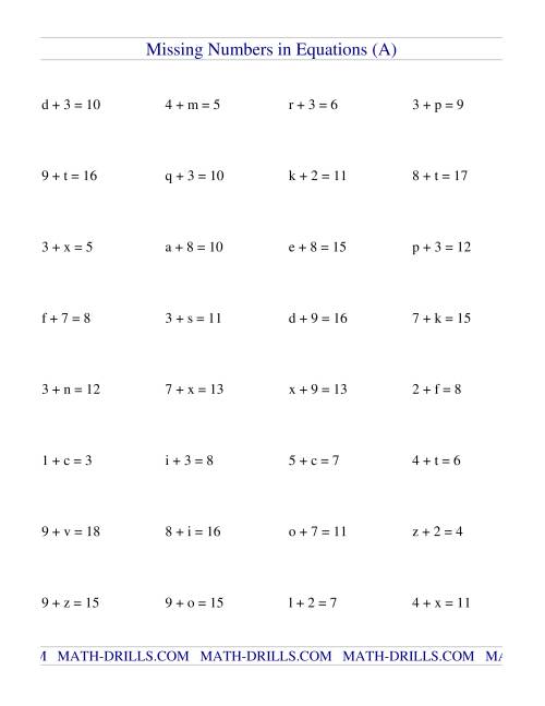 missing-numbers-in-equations-variables-addition-a