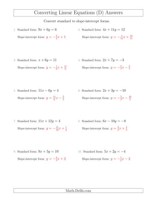 Transforming Linear Functions Worksheet Printable Word Searches