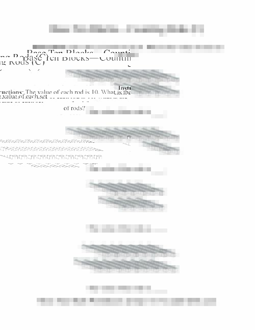 The Counting Rods (C) Math Worksheet