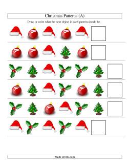 One-Attribute (Shape) Christmas Picture Patterns Set 1