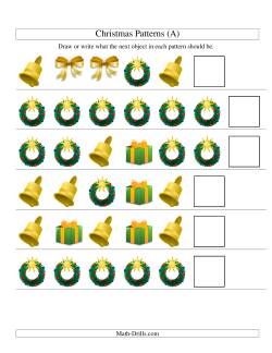 One-Attribute (Shape) Christmas Picture Patterns Set 2