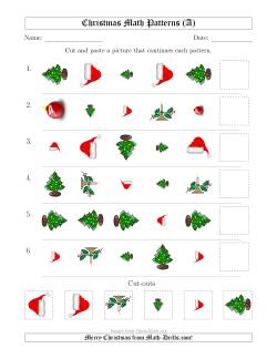 Christmas Picture Patterns with Shape, Size and Rotation Attributes