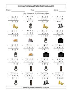 Ebenezer Scrooge's Missing Digits Subtraction (Harder Version)