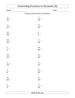 decimals worksheets