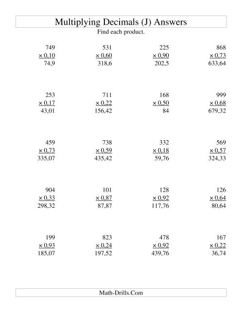 multiplying three digit whole numbers by two digit