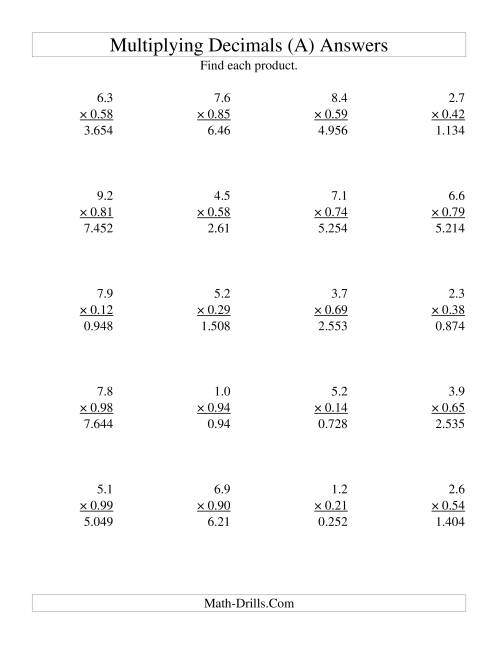 multiplying two digit tenths by two digit hundredths old