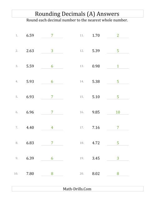 rounding hundredths to whole numbers a