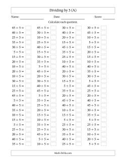 Division Worksheets