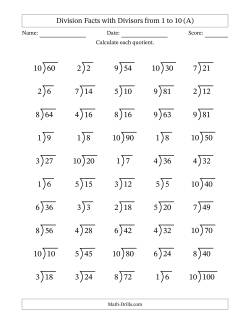 division worksheets