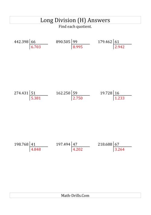 european long division with a 2 digit divisor and a 4