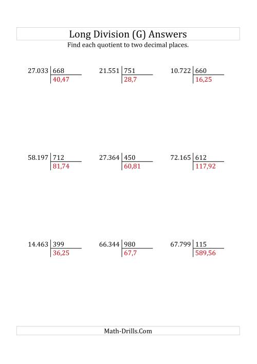 european long division with a 3 digit divisor and a 5 digit dividend