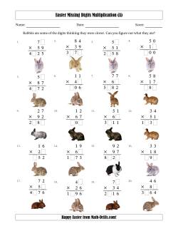 Easter Missing Digits Multiplication (Harder Version)