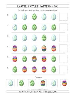 Easter Egg Picture Patterns with Shape Attribute Only