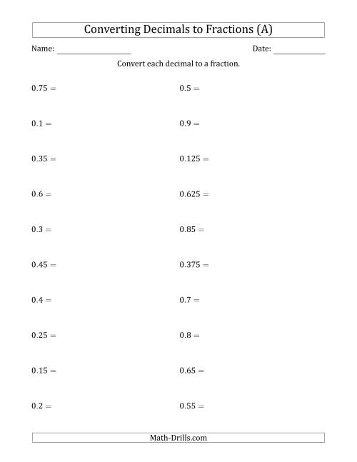 Fractions To Decimals Worksheets K5 Learning Grade 6 Math Worksheets Addition Of Decimals 3 