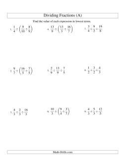 Search | Dividing Fractions | Page 1 | Weekly Sort