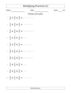 Search | Multiply Fractions | Page 1 | Weekly Sort