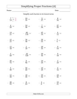 fractions worksheets