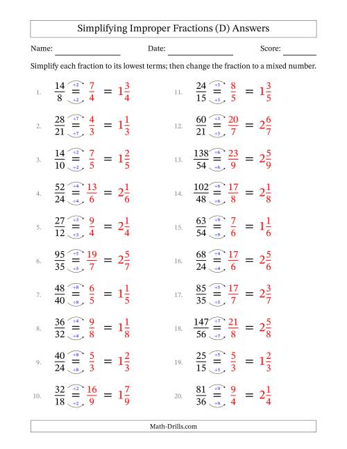 simplifying-improper-fractions-to-lowest-terms-easier-questions-d