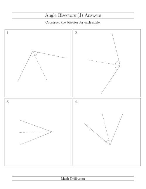 The Angle Bisectors with Randomly Rotated Angles (J) Math Worksheet Page 2