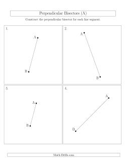 Perpendicular Bisectors of a Line Segment