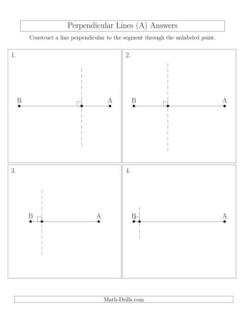 The Construct Perpendicular Lines Through Points on a Line Segment (All) Math Worksheet Page 2