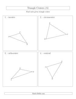 Contructing Centers for Acute and Obtuse Triangles