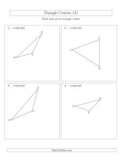 Contructing Centroids for Acute and Obtuse Triangles