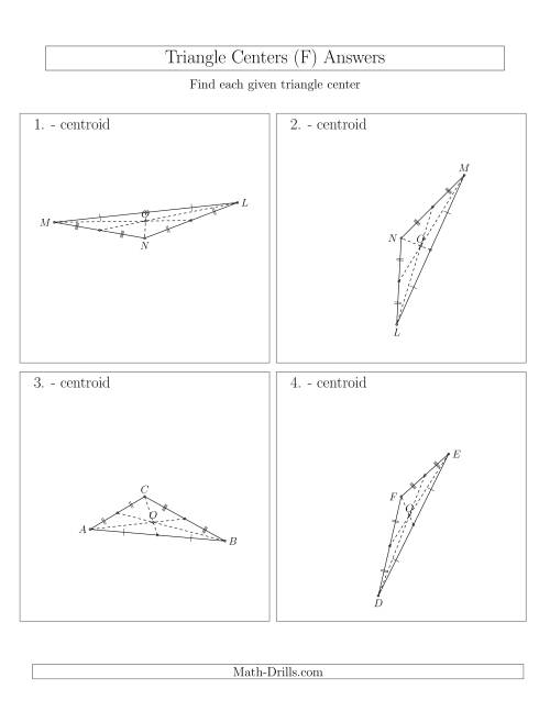 The Contructing Centroids for Acute and Obtuse Triangles (F) Math Worksheet Page 2
