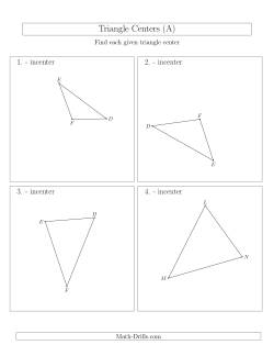 Contructing Incenters for Acute and Obtuse Triangles