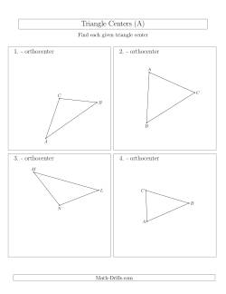 Contructing Orthocenters for Acute and Obtuse Triangles