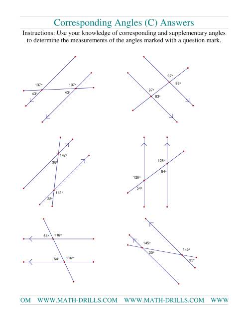 Corresponding Angles (c)