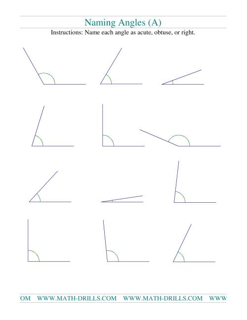 Naming Angles A 