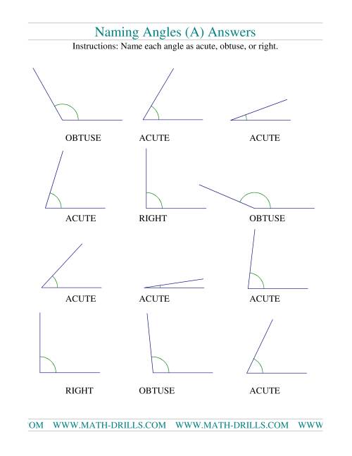 Naming Angles And Angle Addition Postulate Worksheet