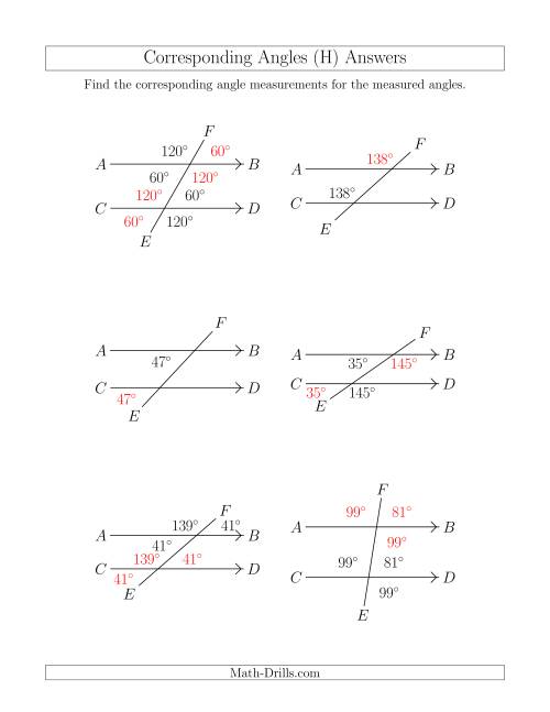 Angle Relationships Coloring Pages - Learny Kids