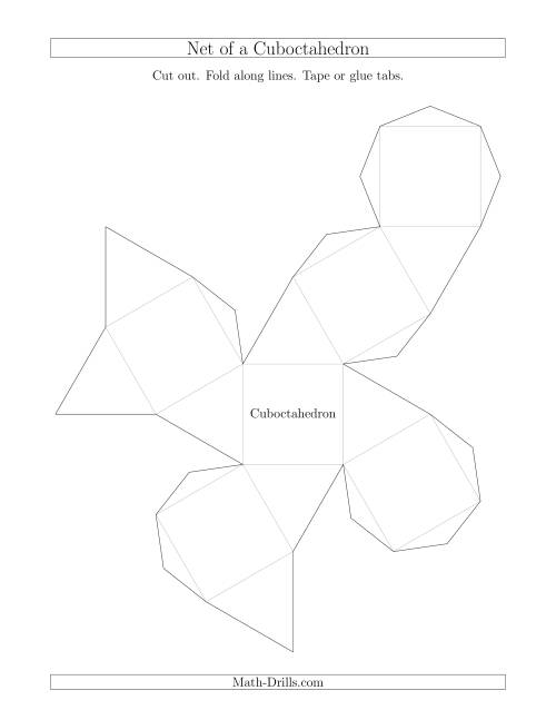 cube octahedron template pdf