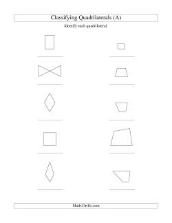 Classifying Quadrilaterals (No Rotation)