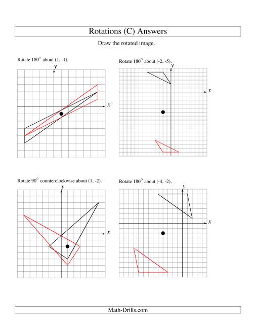 Rotation of 3 Vertices around Any Point (C)